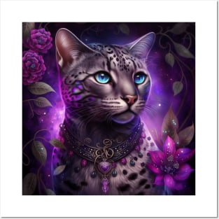 Shimmery Bengal Cat Posters and Art